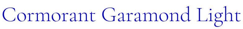 Cormorant Garamond Light police de caractère